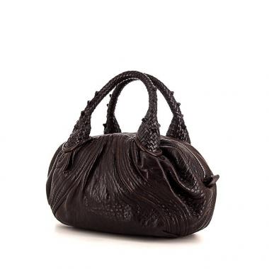 Borsa Fendi Spy modello piccolo in pelle marrone