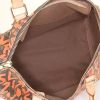 Bolso de mano Louis Vuitton Speedy Editions Limitées en lona Monogram revestida bicolor marrón y naranja y cuero natural - Detail D2 thumbnail