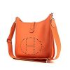 Sac bandoulière Hermes Evelyne moyen modèle en cuir togo orange - 00pp thumbnail