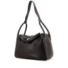 Hermes Lindy 34 cm handbag in black Swift leather - 00pp thumbnail