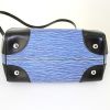 Louis Vuitton Phenix handbag in blue jean epi leather and black leather - Detail D5 thumbnail