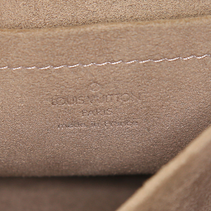 Borsa Louis Vuitton Louis Vuitton Editions Limitées in tela monogram cerata multicolore nera e pelle naturale - Detail D3