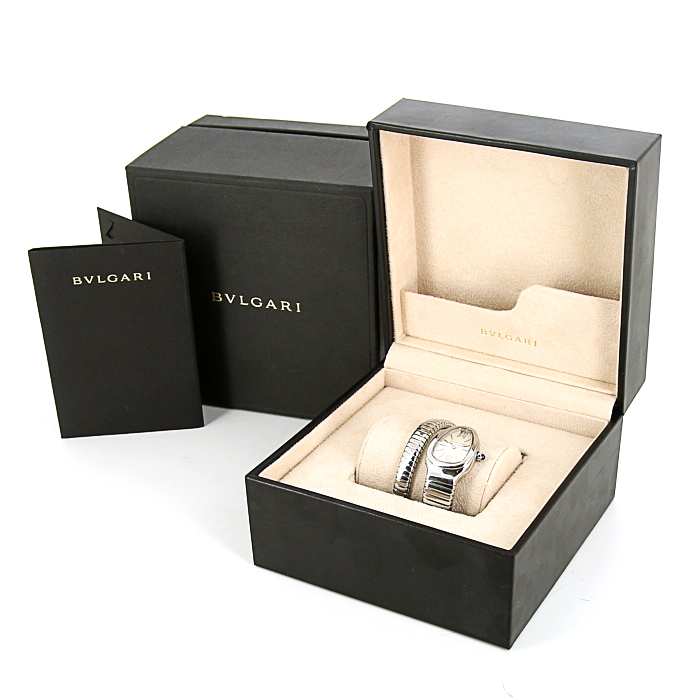 Bulgari Serpenti watch in stainless steel Ref:  SP 35 S Circa  2010 - Detail D2