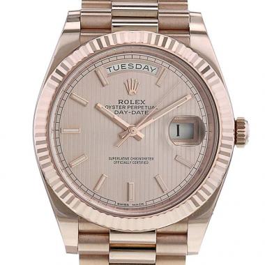 Montre Rolex Day-Date II en or rose Ref :  228235 Vers  2017