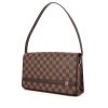 Bolso para llevar al hombro o en la mano Louis Vuitton en lona a cuadros revestida y cuero marrón - 00pp thumbnail