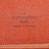 Bolso para llevar al hombro o en la mano Louis Vuitton en lona a cuadros revestida y cuero marrón - Detail D3 thumbnail