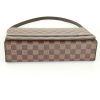 Louis Vuitton bag worn on the shoulder or carried in the hand in damier canvas and brown leather - Detail D4 thumbnail