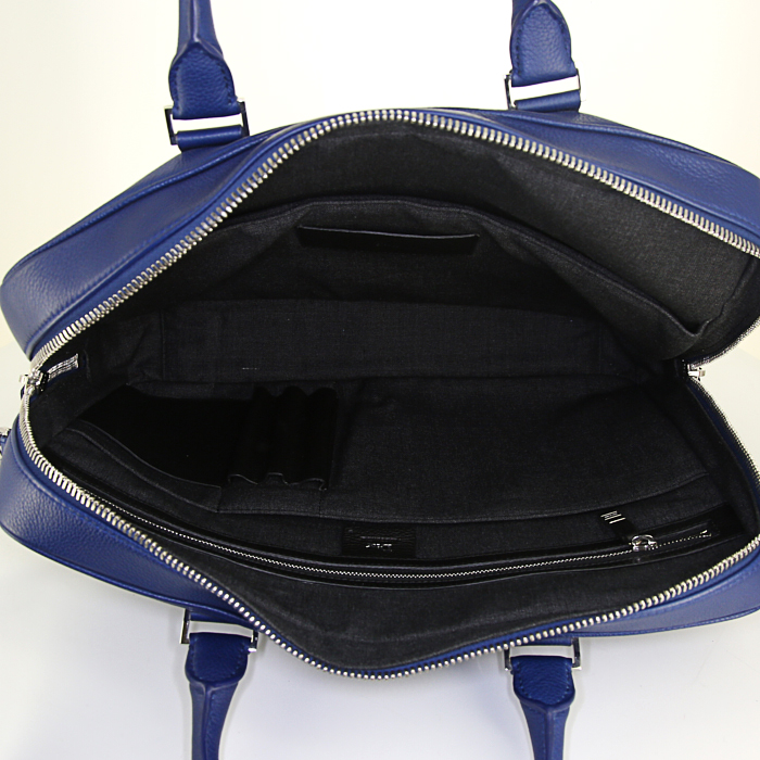 Dior briefcase in blue leather - Detail D3