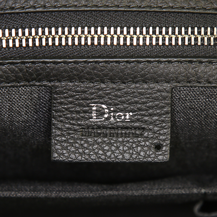 Porte-documents Dior en cuir bleu - Detail D4