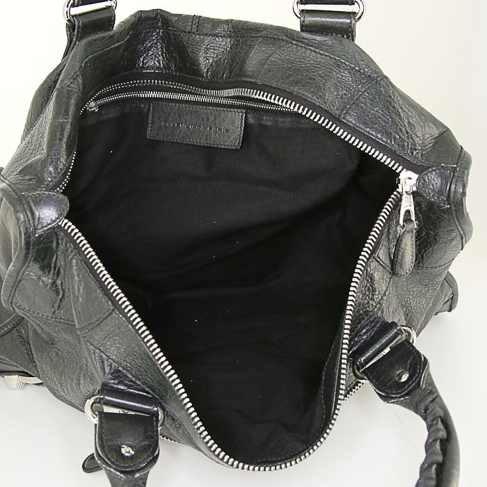 Bolso de mano Balenciaga Work en cuero negro - Detail D2