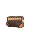 Bolsito de mano Louis Vuitton Marly en lona Monogram revestida marrón y cuero natural - 00pp thumbnail