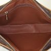 Pochette Louis Vuitton Marly in tela monogram cerata marrone e pelle naturale - Detail D2 thumbnail