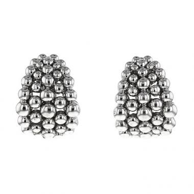 Boucheron Grains de Raisins earrings for non pierced ears in white gold