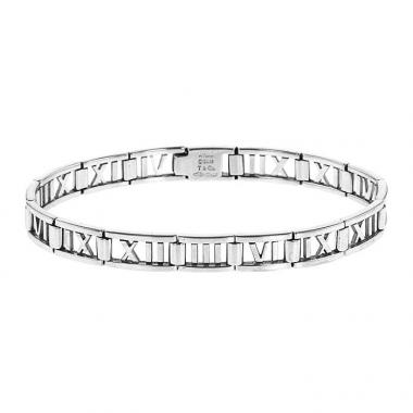 Articulated Tiffany & Co Atlas bracelet in white gold
