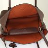 Prada Double handbag in brown grained leather - Detail D3 thumbnail