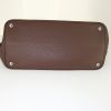 Prada Double handbag in brown grained leather - Detail D5 thumbnail