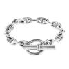 Bracciale Hermes Chaine d'Ancre modello piccolo in argento - 00pp thumbnail