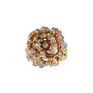 Repossi Nérée ring in pink gold and diamonds
