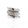Fred ring in white gold and diamonds - 360 thumbnail