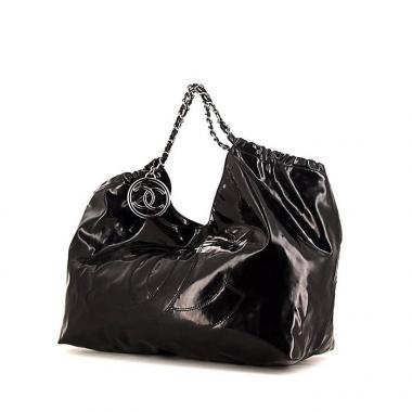 Chanel Coco Cabas shopping bag in black vinyl