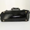 Saint Laurent shopping bag in black patent leather - Detail D4 thumbnail