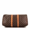 Louis Vuitton Keepall 45 travel bag in monogram canvas and natural leather - Detail D2 thumbnail