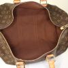 Louis Vuitton Keepall 45 travel bag in monogram canvas and natural leather - Detail D3 thumbnail