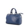 Louis Vuitton Speedy 25 cm handbag in blue epi leather - 00pp thumbnail