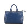 Louis Vuitton Speedy 25 cm handbag in blue epi leather - 360 thumbnail