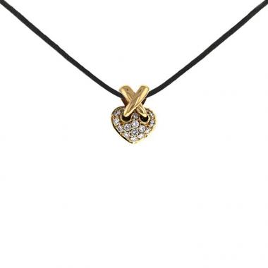 Chaumet Lien small model pendant in yellow gold and diamonds