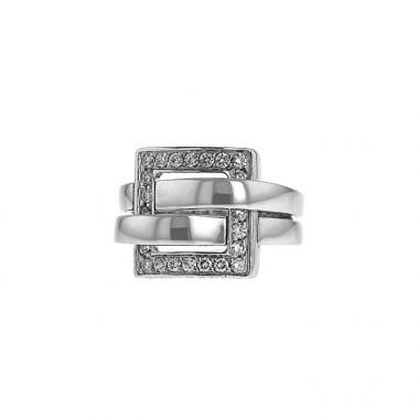 Bague Boucheron Déchainé en or blanc et diamants