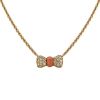 Van Cleef & Arpels 1980's necklace in yellow gold,  coral and diamonds - 00pp thumbnail