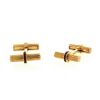 Tiffany & Co 1970's pair of cufflinks in yellow gold and ruby - 00pp thumbnail