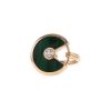 Cartier Amulette large model ring in pink gold,  malachite and diamond - 00pp thumbnail