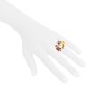 Chanel Mademoiselle ring in pink gold,  amethyst and quartz - Detail D1 thumbnail