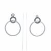 Piaget Possession hoop earrings in white gold and diamonds - 360 thumbnail