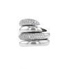 Double Chaumet Spirale ring in white gold and diamonds - 00pp thumbnail