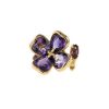 Chanel ring in yellow gold,  amethysts and tourmaline - 00pp thumbnail