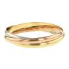 Cartier Trinity medium model bracelet in yellow gold,  pink gold and white gold - 00pp thumbnail