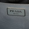Bolso bandolera Prada Twin Zip en cuero azul gris - Detail D4 thumbnail