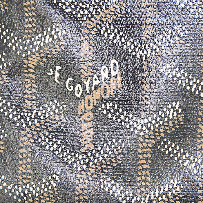 Zaino Goyard in tela monogram cerata e pelle marrone - Detail D3
