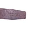 Cintura Hermès Ceinture in pelle togo marrone e nera - Detail D1 thumbnail