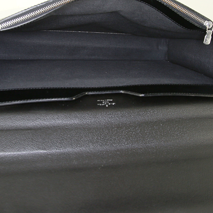 Borsa portadocumenti Louis Vuitton Laguito in pelle Epi nera - Detail D2