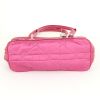Shopping bag Dior Saint Tropez  in raso rosa e pelle rosa - Detail D4 thumbnail