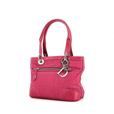 Sac cabas Dior Saint Tropez en satin rose et cuir rose