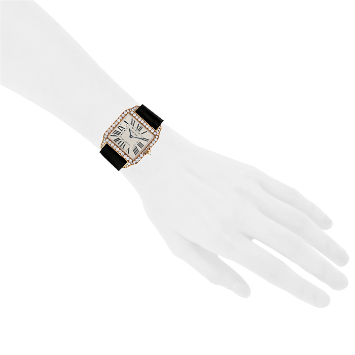 Orologio Cartier Santos-Dumont in oro rosa Ref :  2788 Circa  2010 - Detail D1