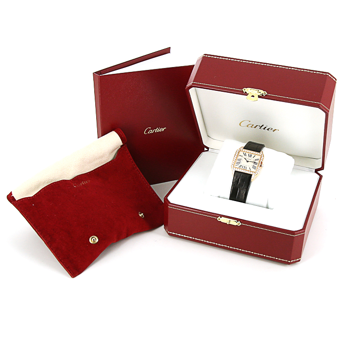 Cartier Santos-Dumont watch in pink gold Ref:  2788 Circa  2010 - Detail D2