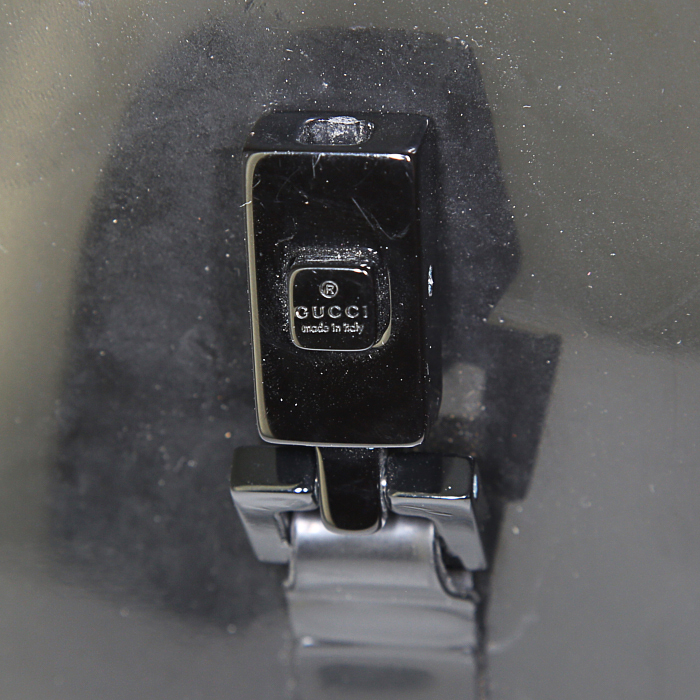 Sac porté épaule ou main Gucci Bardot en résine noire - Detail D3