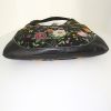 Gucci Jackie handbag in black canvas and black leather - Detail D4 thumbnail