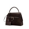 Gucci handbag in brown suede and brown leather - 00pp thumbnail